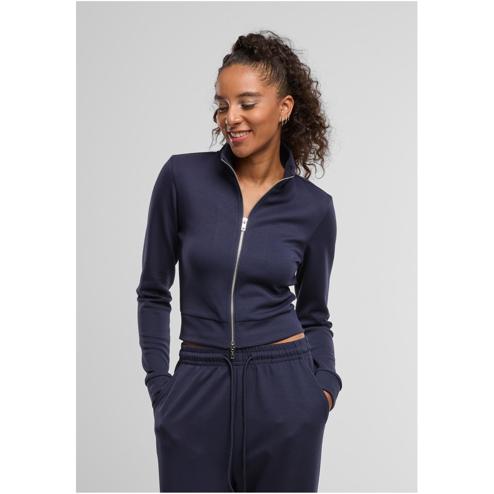 Urban Classics - Slim Fit Scuba Track jacket - Dark blue